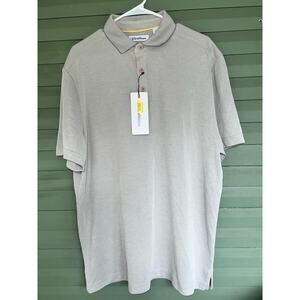 Caribbean Round Tree & Yorke Men's Polo top size Large NWT. Modal blend